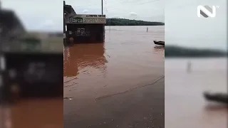 Veja imagens da enchente em Porto Mauá, RS