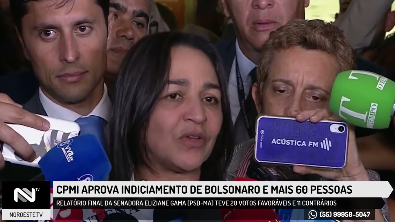 CPMI aprova indiciamento de Bolsonaro e mais 60 pessoas pelos atos de 8 de janeiro