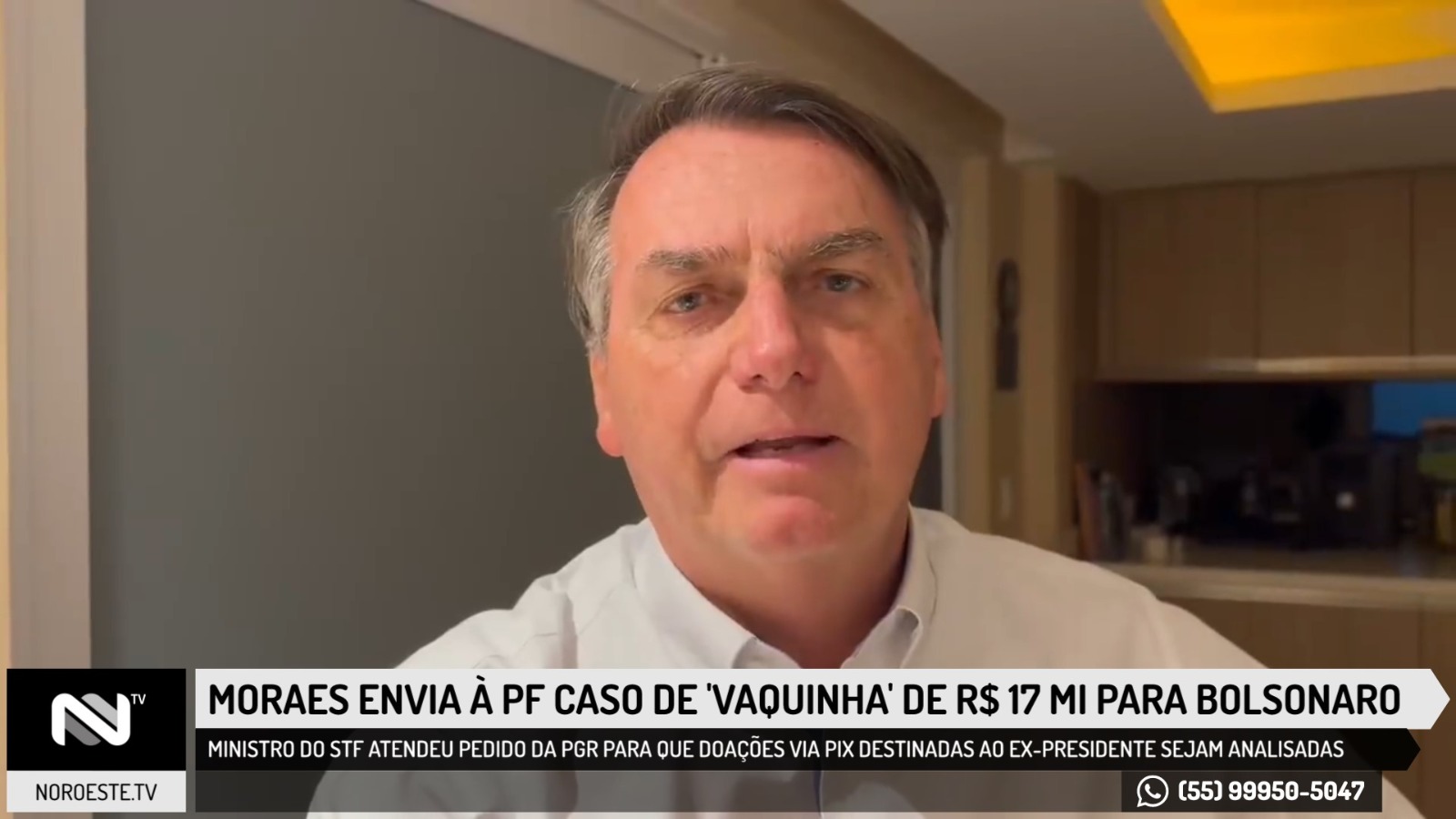 Moraes envia à PF caso da `vaquinha` de R$ 17 milhões para Bolsonaro