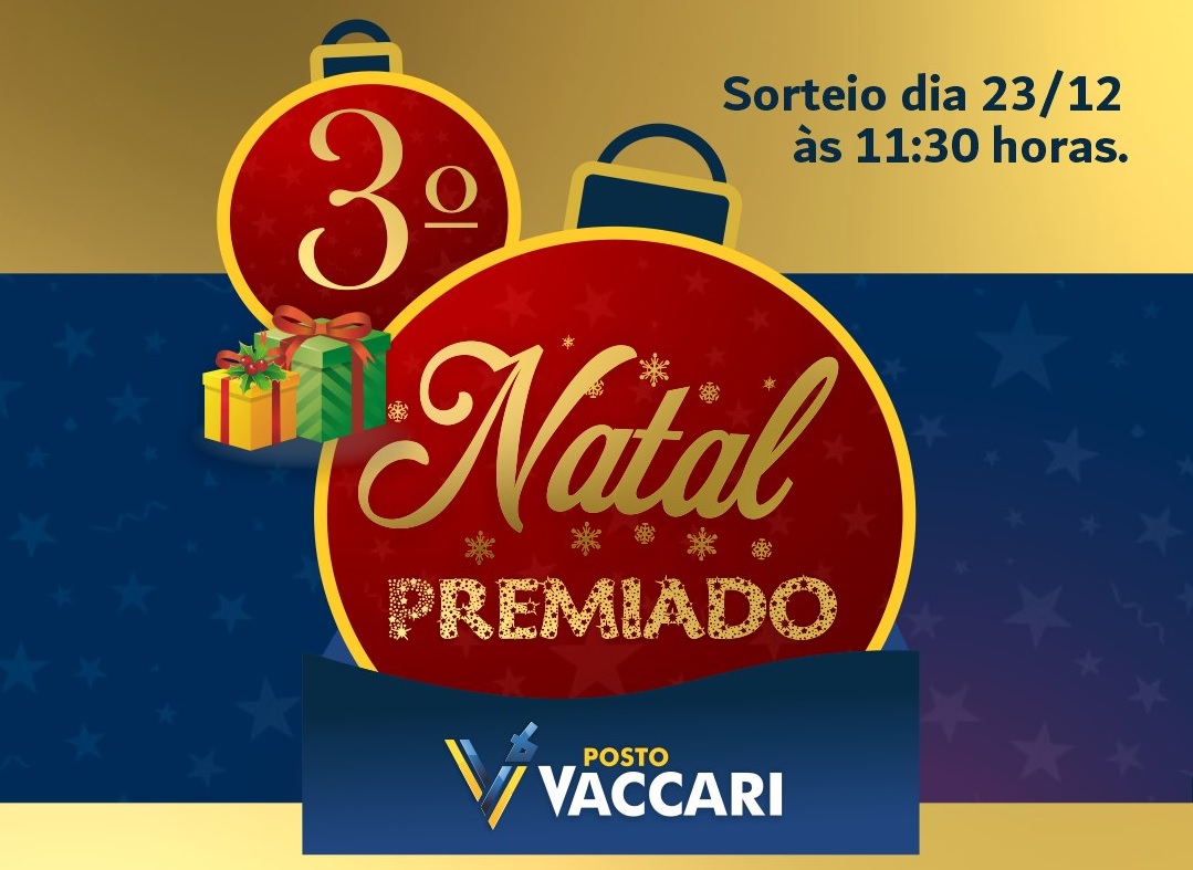 Sorteio Natal Premiado Posto Vaccari