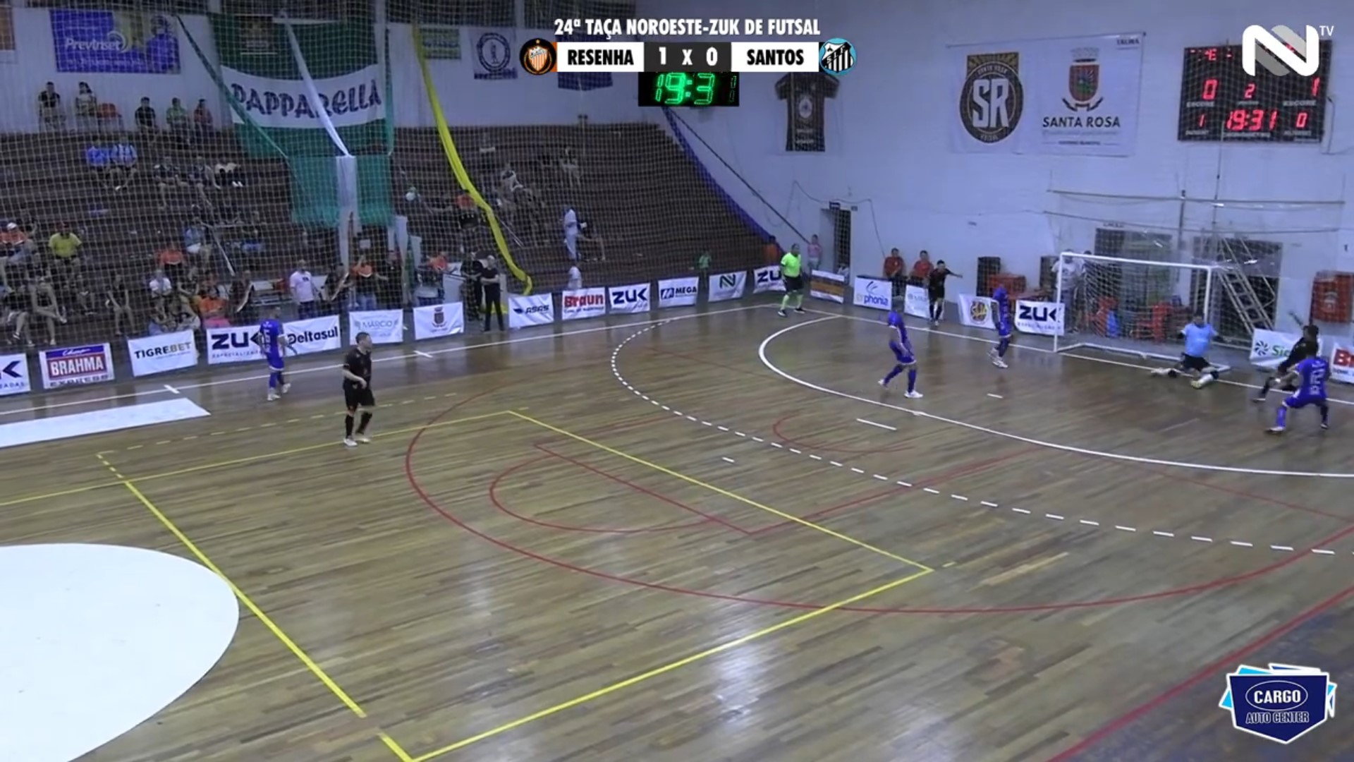Veja os gols de Resenha 4 x 0 Santos de Ijuí pela Taça Noroeste Zuk de Futsal