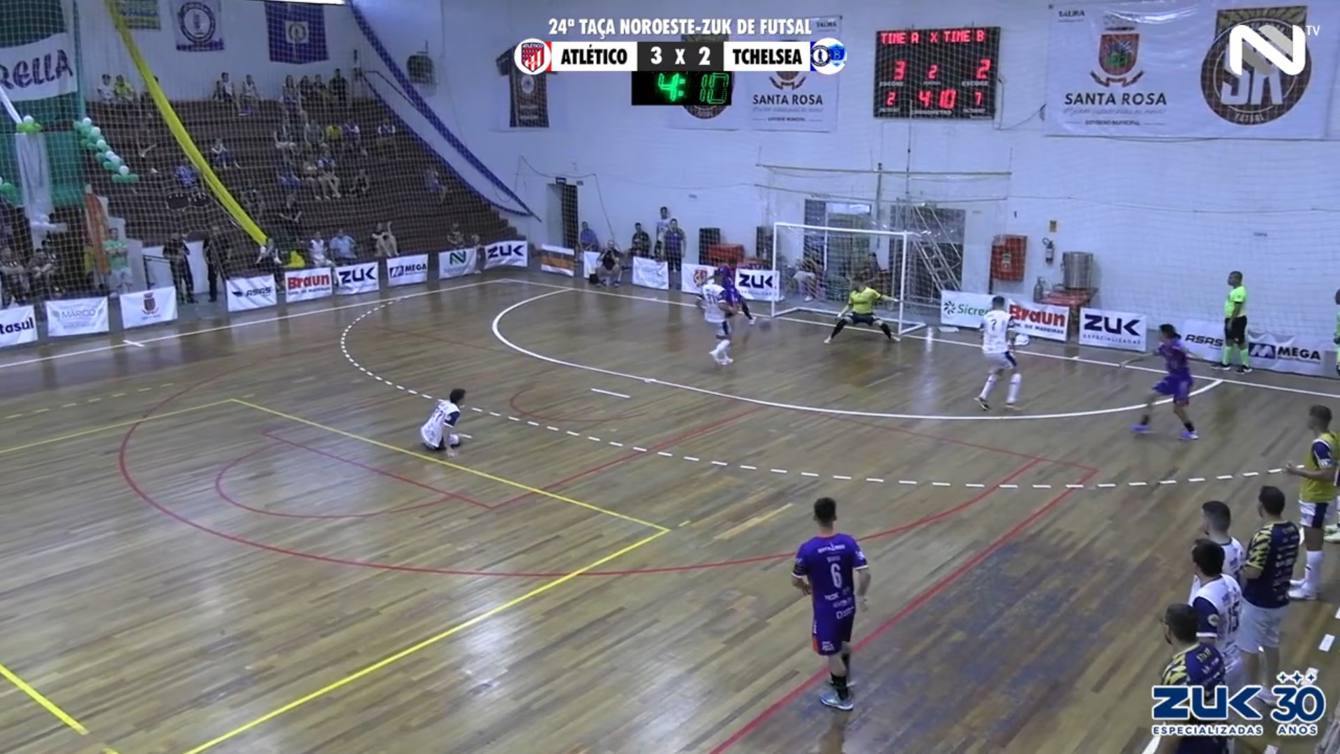 Veja os gols de Atlético HFC 6 x 2 Tchelsea pela Taça Noroeste Zuk de Futsal