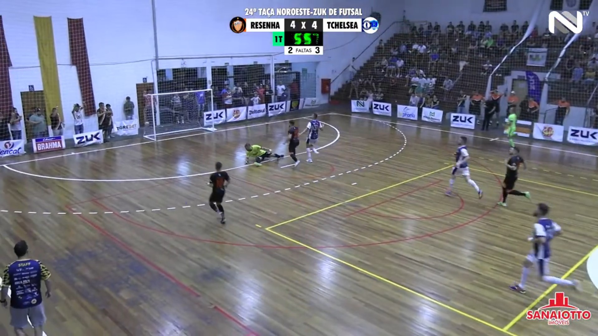 Veja os gols de Resenha 5 x 4 Tchelsea pela Taça Noroeste Zuk de Futsal