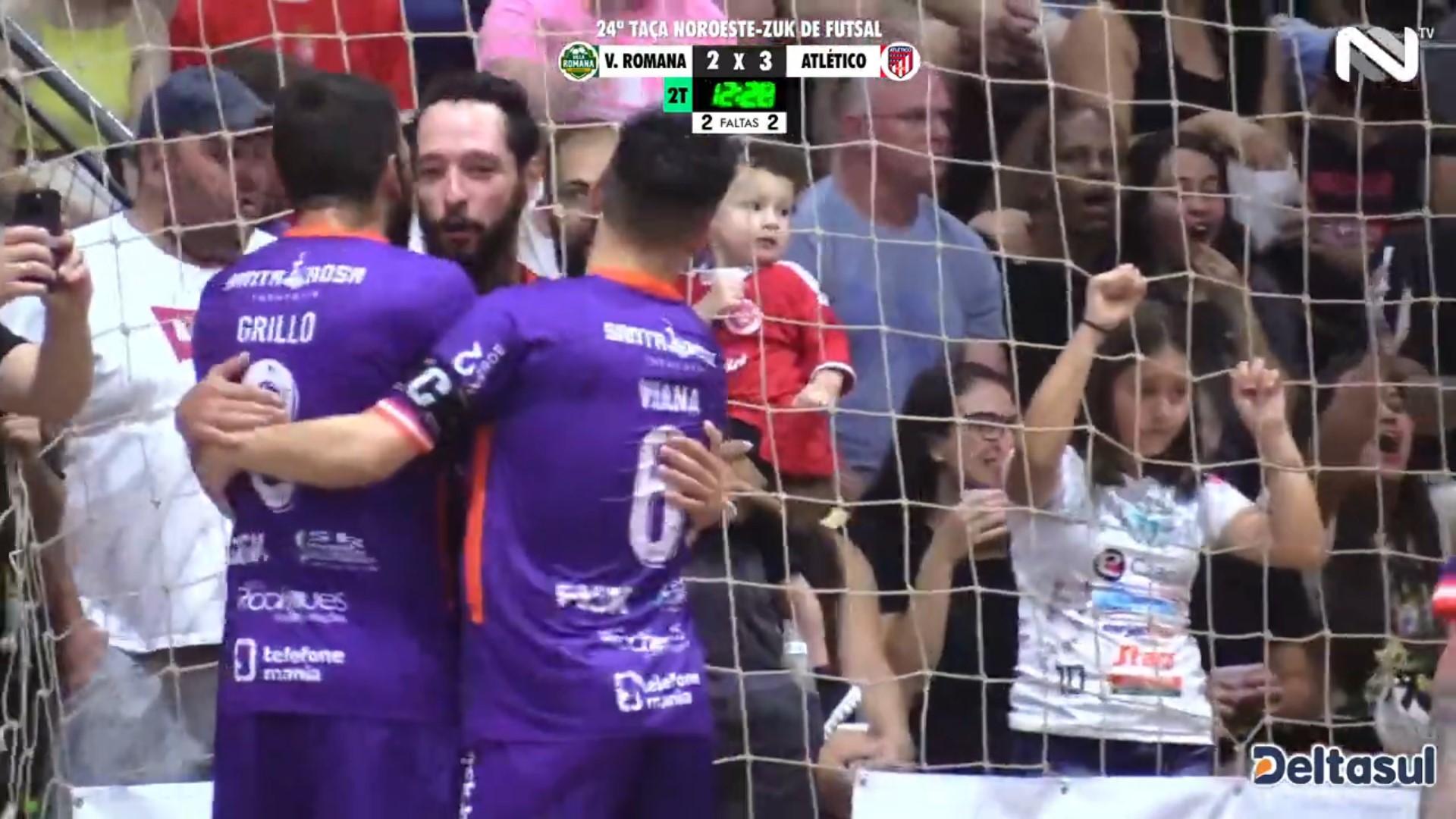 Veja os gols de Villa Romana 4 x 5 Atlético HFC pela Taça Noroeste Zuk de Futsal