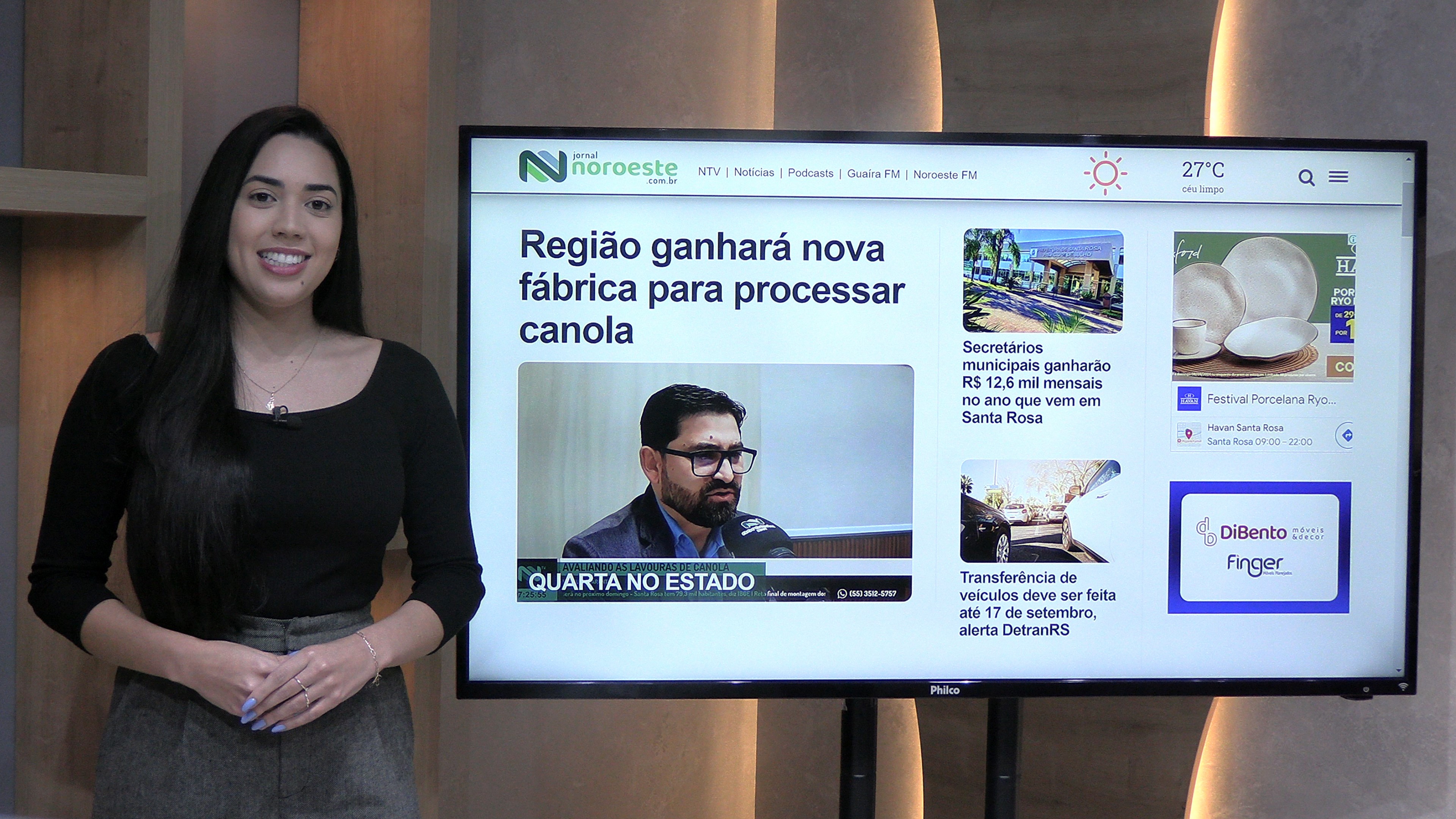 Confira os destaques do Jornal Noroeste desta terça-feira, 03 de setembro