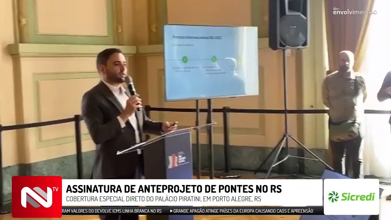 ASSINATURA DE ANTEPROJETO DE PONTES NO RS