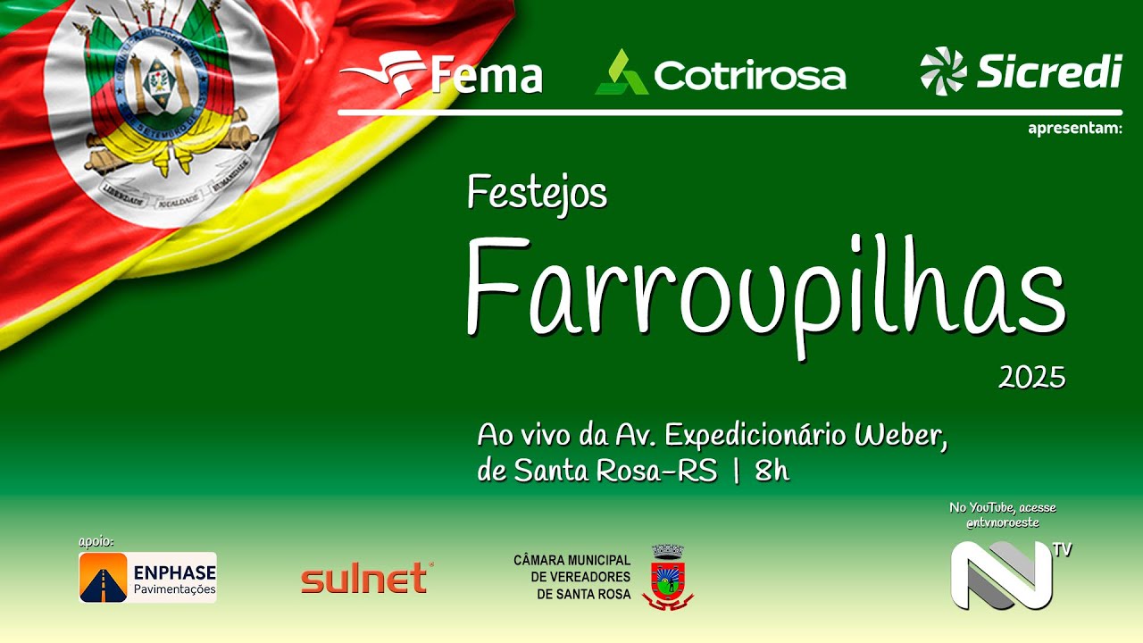 Desfile das entidades tradicionalistas de Santa Rosa/RS