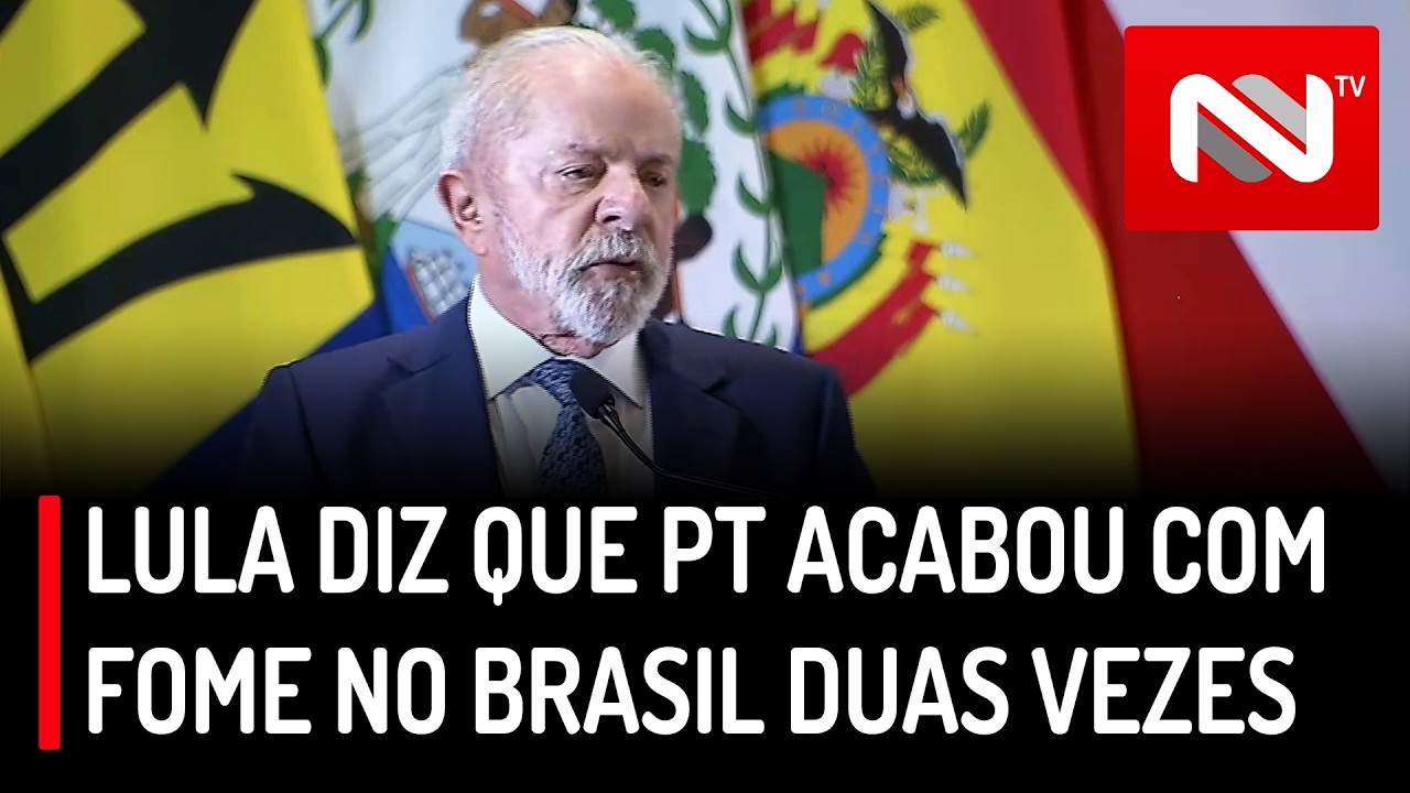 Lula diz que PT acabou com fome no Brasil duas vezes e deu exemplo ao mundo