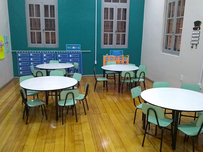 Escola Municipal de Educação Infantil (EMEI) Pingo de Gente, em Santa Rosa