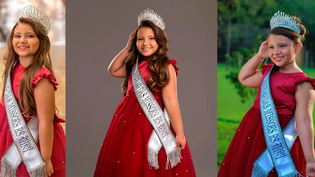 Representante de Giruá disputa etapa nacional do Mini Miss Brasil 2026